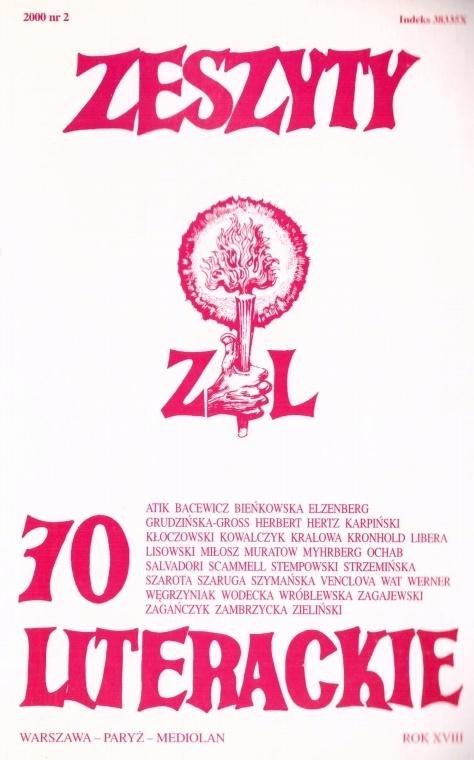 Zeszyty literackie 70 2/2000