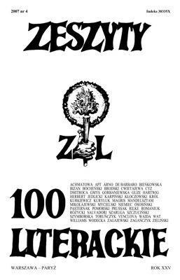 Zeszyty literackie 100 4/2007