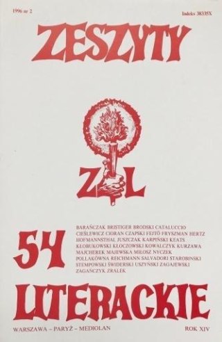 Zeszyty literackie 54 2/1996