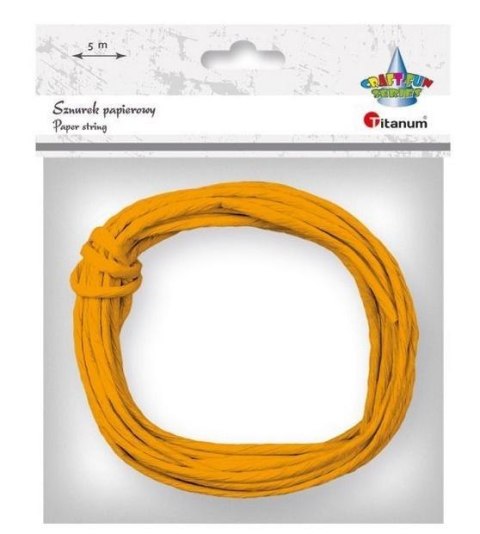 Sznurek papierowy 3.5mmx5m pomarańczowy Sznurek papierowy 3.5mmx5m pomarańczowy