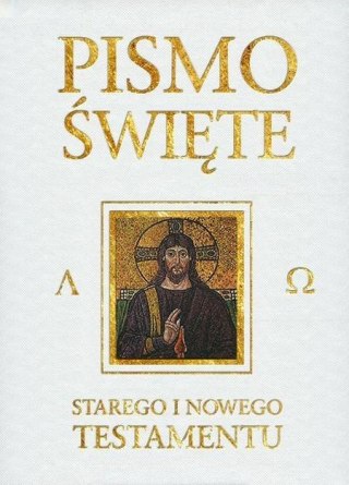 Pismo Święte ST i NT białe ze złoceniem