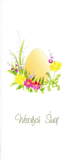 Karnet Wielkanoc DL W17 - Jajko