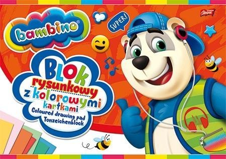 Blok rysunkowy kolorowy A4/16K (10szt) BAMBINO