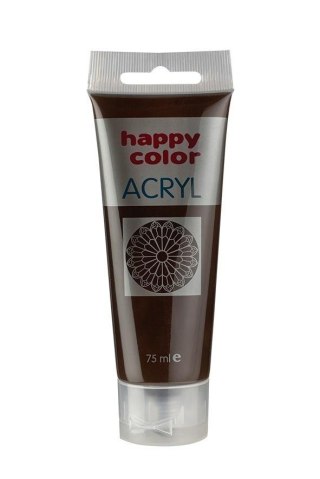 Farba akrylowa 75ml ciemnobrązowy HAPPY COLOR