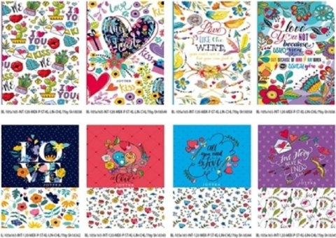 Notatnik ozdobny 105x165/120K krat/lini/gładk FREH Notatnik ozdobny 105x165/120K krat/lini/gładk FREH