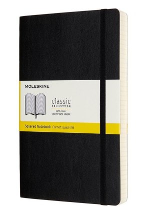 Notes Classic 13x21 kratka, czarny MOLESKINE