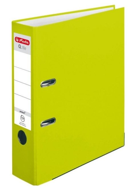 Segregator A4 8cm PP zielony neon Q file