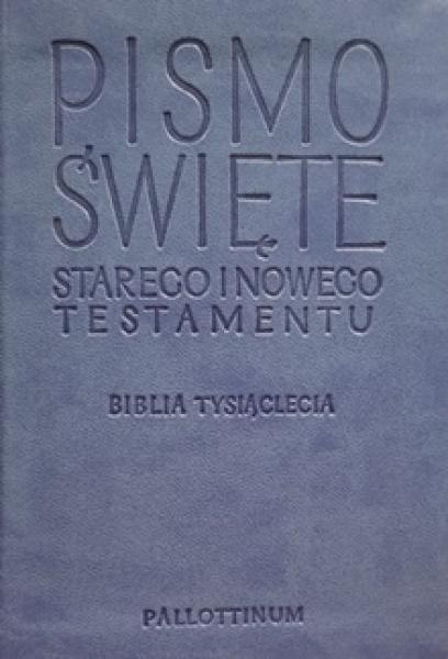 Biblia Tysiąclecia - Travel jasnoniebieska