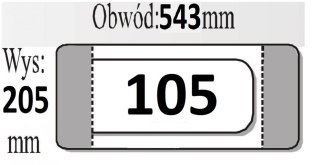 Okładka książkowa nr 105 (50szt) IKS