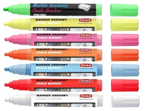 Marker kredowy 4,45 mm 4 kolory TOMA