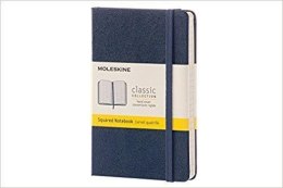 Notes Classic 9x14 tw. kratka- szafirowy MOLESKINE