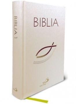 Biblia z rybką biała