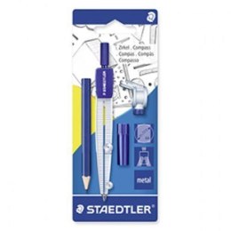 Cyrkiel szkolny+grafity+ołówek STAEDTLER