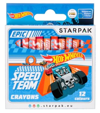 Kredki woskowe 12 kolorów Hot Wheels