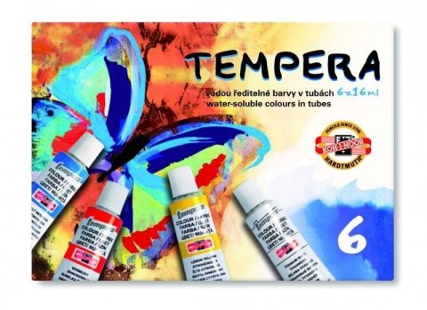 Farby Tempera 6 kolorów Farby Tempera 6 kolorów