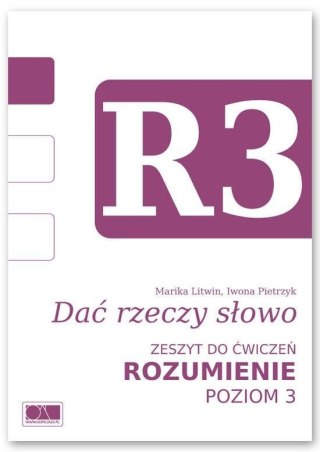 Dać rzeczy słowo. Rozumienie - poziom 3.