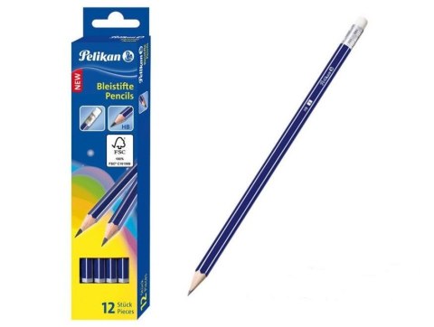 Ołówek GP HB z gumką (12szt)