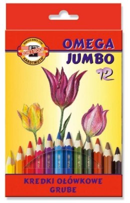 Kredki Omega Jumbo 12 kolorów