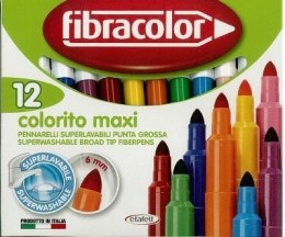 Mazaki Colorito maxi 12 kol. FIBRACOLOR