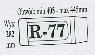 Okładka książkowa regulowana R77 (50szt) IKS