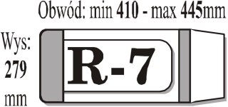 Okładka książkowa regulowana R7 (50szt) IKS