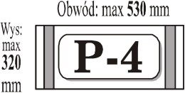 Okładka przylepiana P4 - Format A4 (50szt) IKS