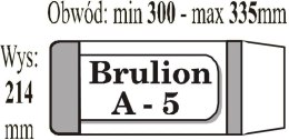 Okładka zeszytowa brulion A5 (50szt) IKS