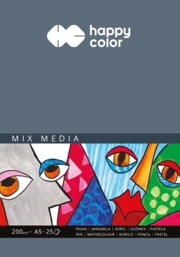 Blok Mix Media ART A5/25K 200g HAPPY COLOR