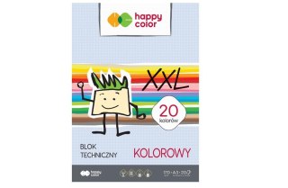 Blok techniczny kolor A3/20K 170g HAPPY COLOR