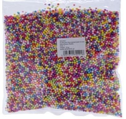 Styropianowe kulki 4mm kolorowe 10g