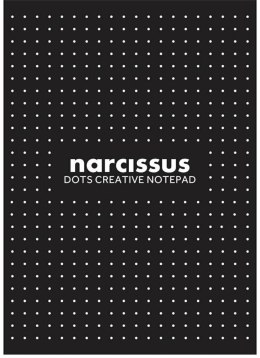 Blok A4/80K Narcisuss kropki czarny (6szt)