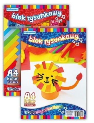 Blok rysunkowy A4/20K 80g kolorowy (10szt)