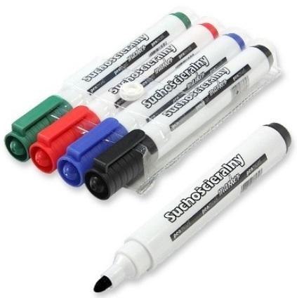 Marker suchościeralny 4 kolory Marker suchościeralny 4 kolory