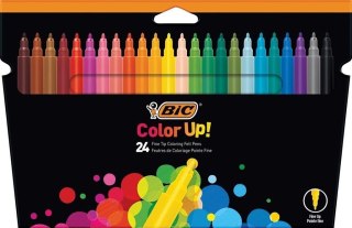 Flamastry Color UP 24 kolory BIC