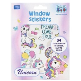 Naklejki na okno Sticker BOO Unicorn