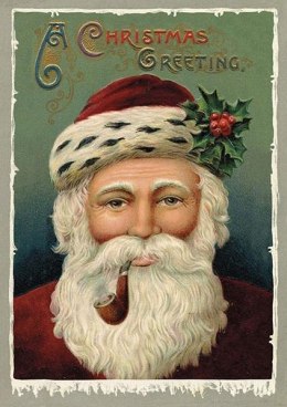 Karnet ST399 B6 + koperta Święta Mikołaj z fajką