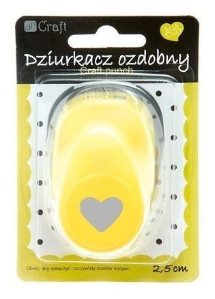 Dziurkacz ozdobny 2,5cm serce