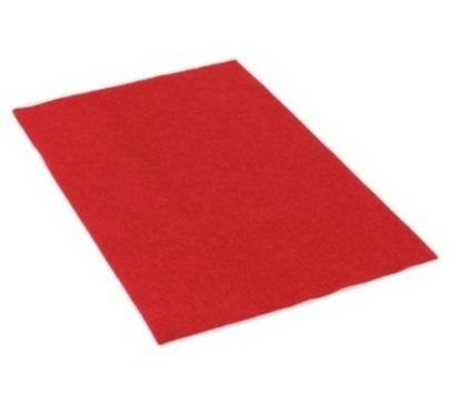Filc dekoracyjny czerwony 20x30cm 10szt Filc dekoracyjny czerwony 20x30cm 10szt