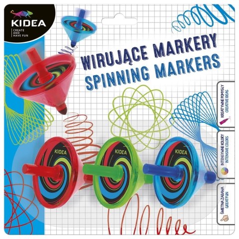 Wirujące markery 3 szt. KIDEA Wirujące markery 3 szt. KIDEA