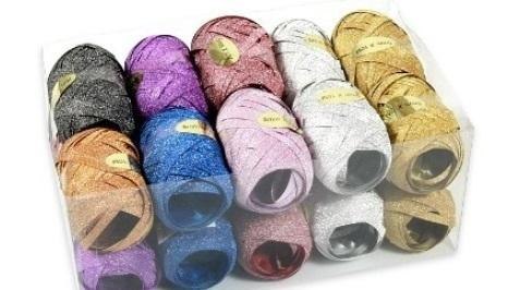 Wstążka kokon glitter 5mmx10m (20szt) Wstążka kokon glitter 5mmx10m (20szt)