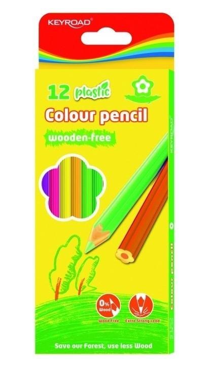 Kredki ołówkowe bezdrzewne słonecznik 12 kolorów