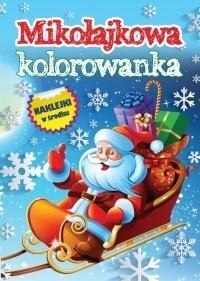 Mikołajowa kolorowanka z naklejkami