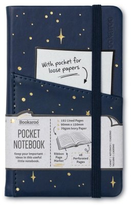 Bookaroo Notatnik Journal A6 księżyc i gwiazdy