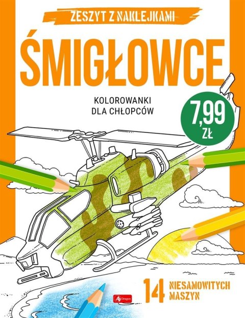 Kolorowanki dla chłopców. Śmigłowce