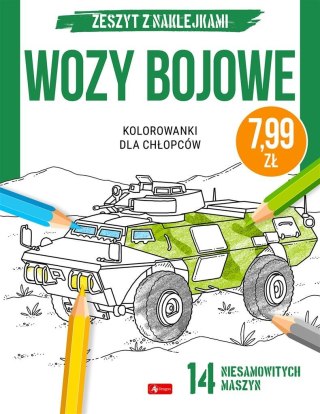 Kolorowanki dla chłopców. Wozy bojowe