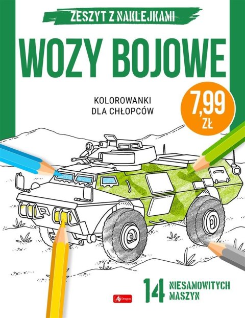 Kolorowanki dla chłopców. Wozy bojowe