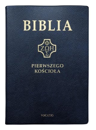 Biblia pierwszego Kościoła pvc granatowa