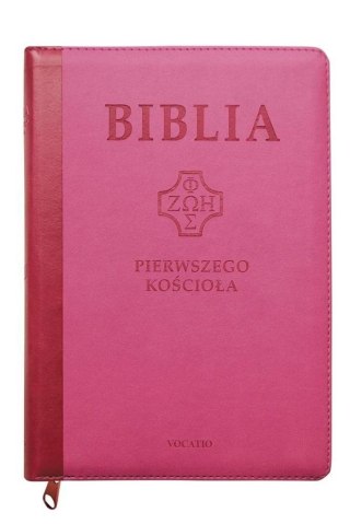 Biblia pierwszego Kościoła różowa z paginatorami