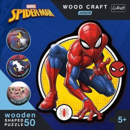 Puzzle drewniane 50 Moc Spidermana TREFL