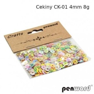 Cekiny 4mm 8g